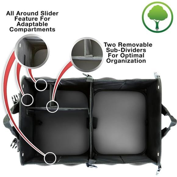 Car Storage Organizer, Car Organizer, Trunk Organizer for Car,SUV, Truck,Premium - Picture 2 of 6